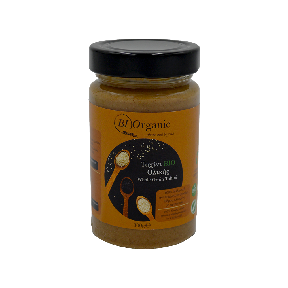 ΤΑΧΙΝΙ ΟΛΙΚΗΣ 300ΓΡ1 Ταχίνι Ολικής Άλεσης ΒΙΟ 300γρ. - Image 1
