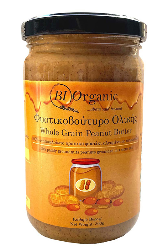 ΦΥΣΤΙΚΟΒΟΥΤΥΡΟ ΟΛΙΚΗΣ BIORGANIC 300ΓΡ1 Φυστικοβούτυρο Ολικής Άλεσης 300γρ. - Image 1