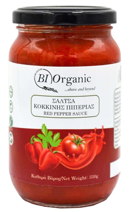 Σάλτσα Ντομάτας Με Κόκκινη Πιπεριά 330ΓΡ.